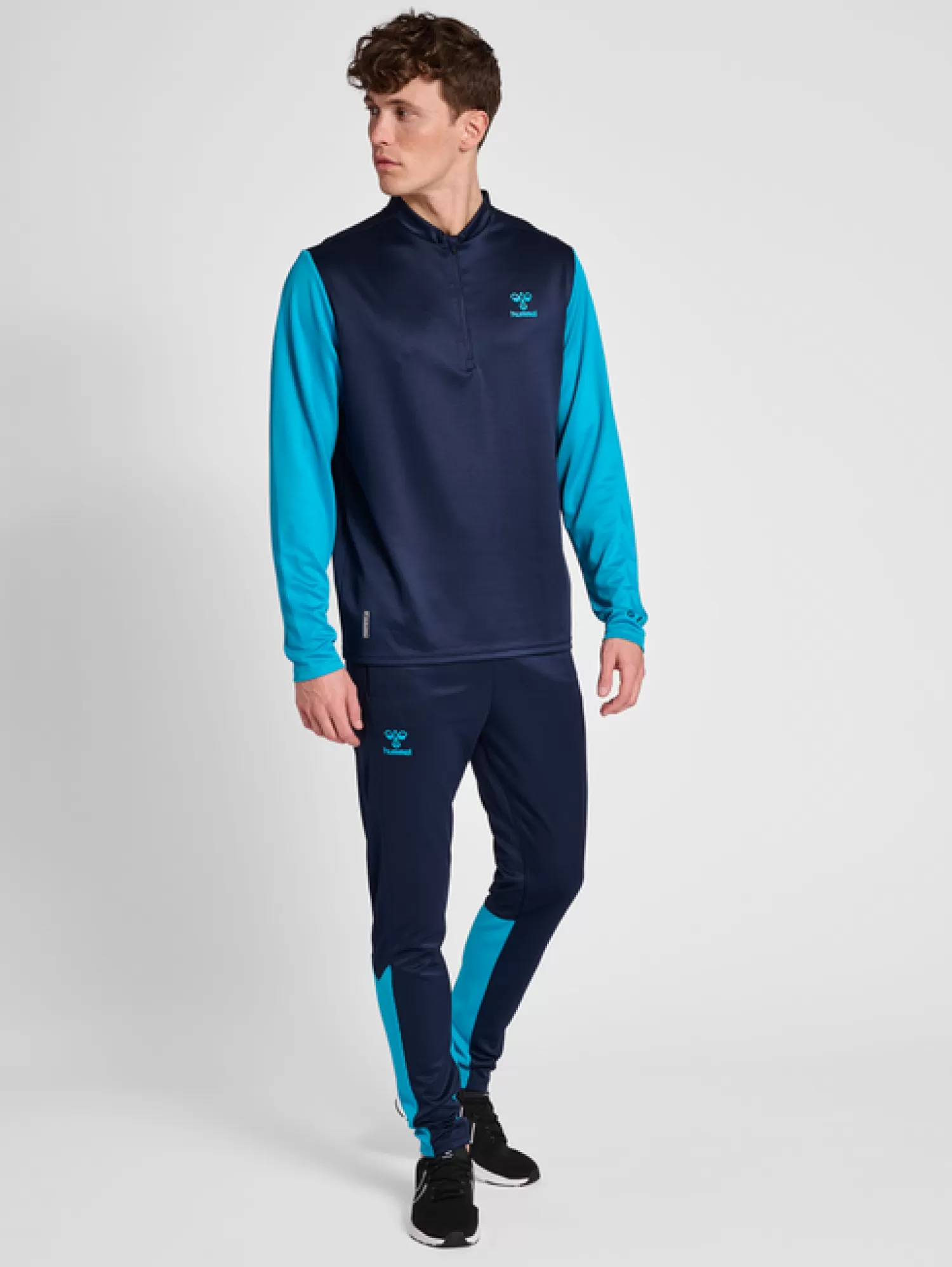 Hummel Running | Training<hmlONGRID 1/2 ZIP POLY SWEAT