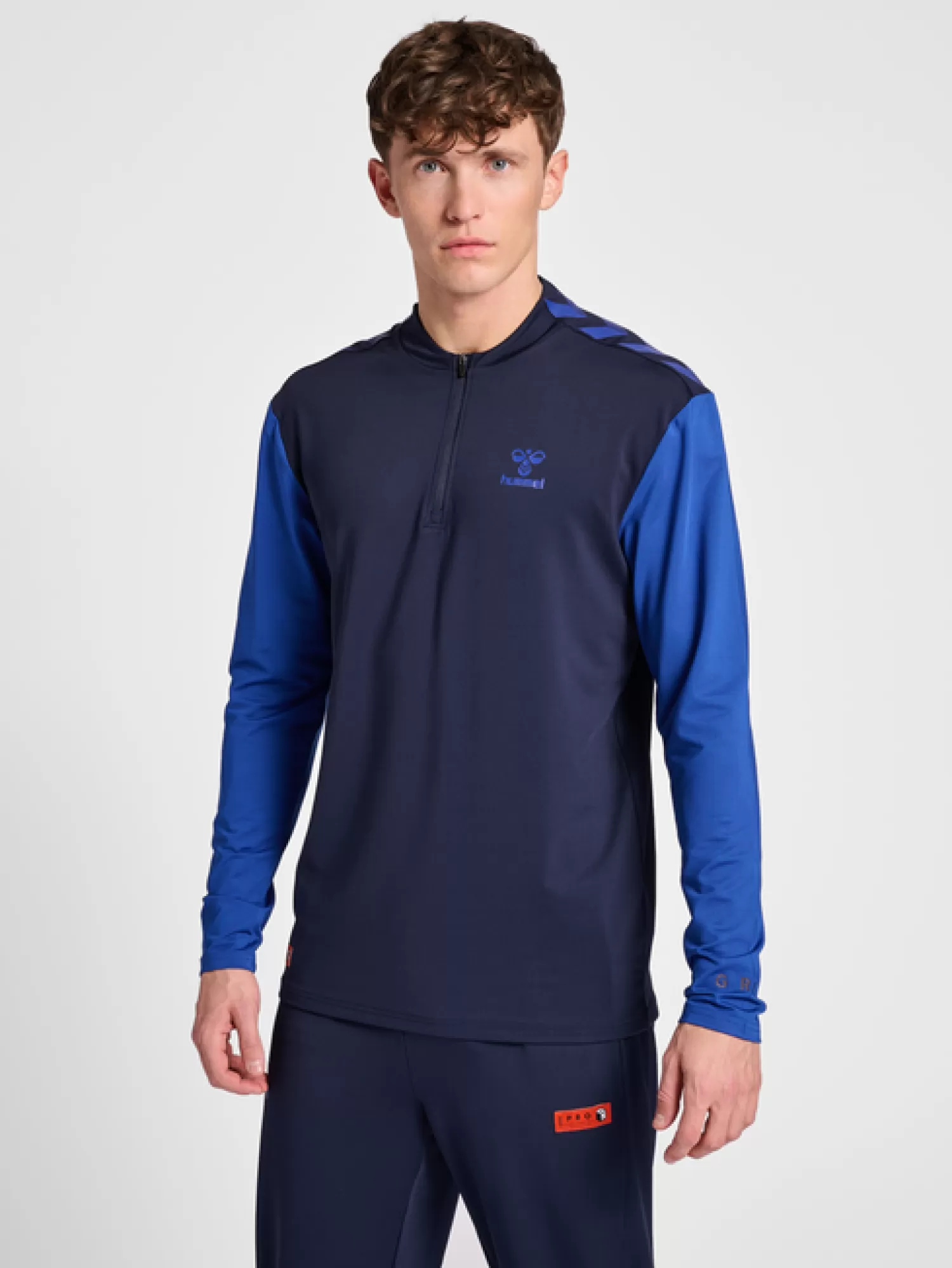 Hummel Hoodies and sweatshirts | Football<hmlPRO GRID HALF ZIP TRAINING L/S