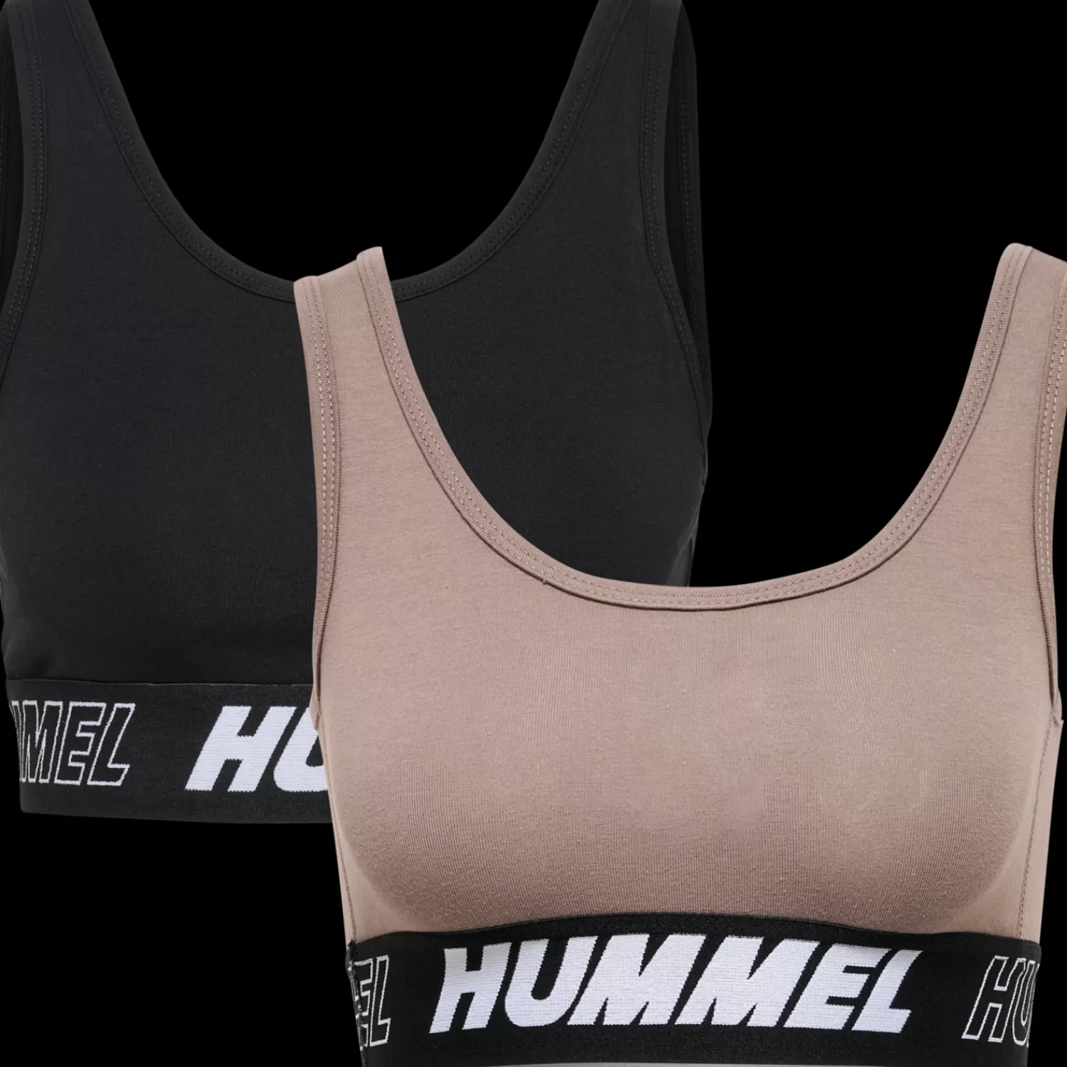 Hummel Sports bras | Sports bras<hmlTE MAJA 2-PACK COTTON SPORTS TOP