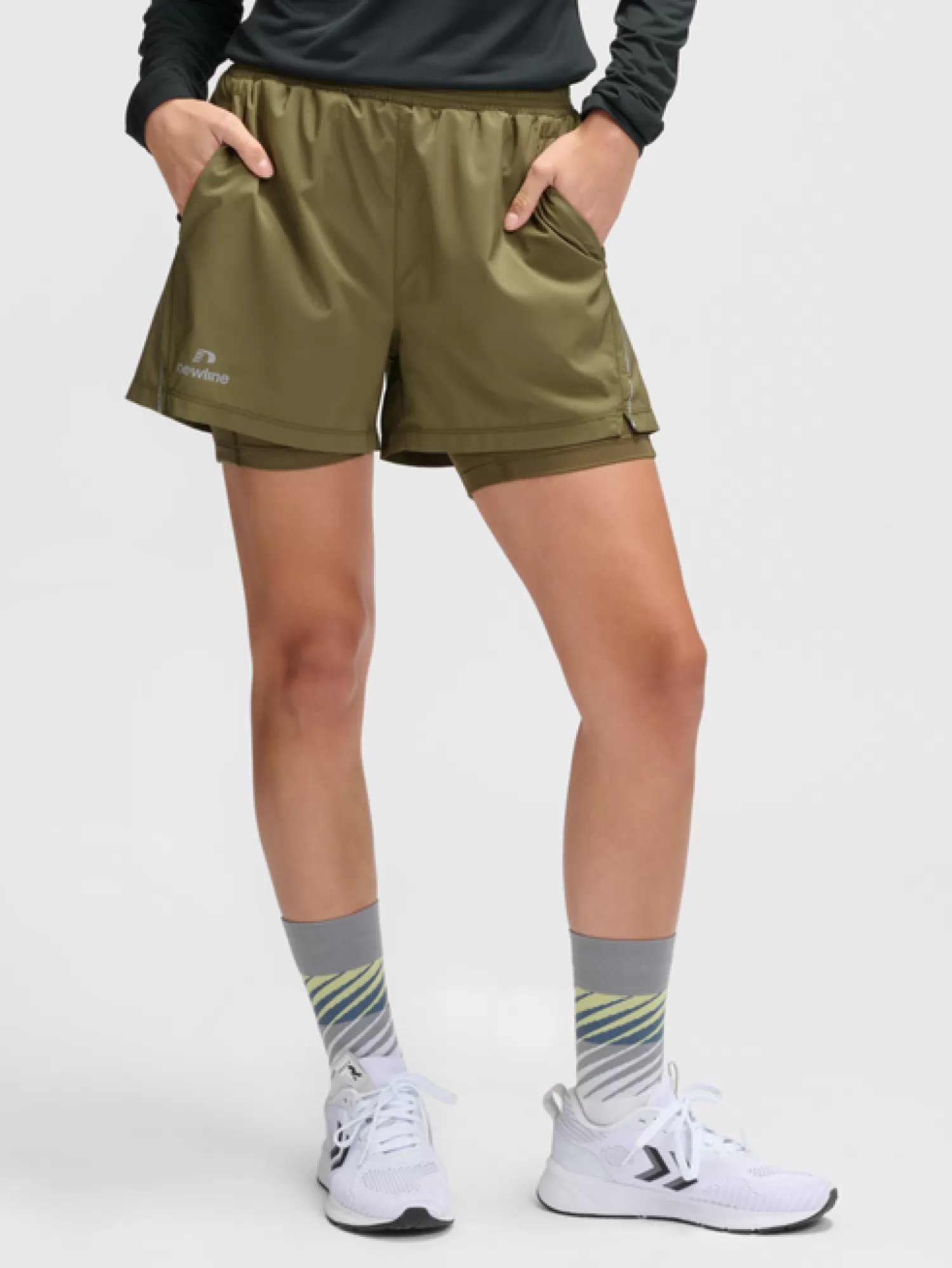 Hummel Shorts | Running<nwlFAST 2IN1 ZIP POCKET SHORTS W