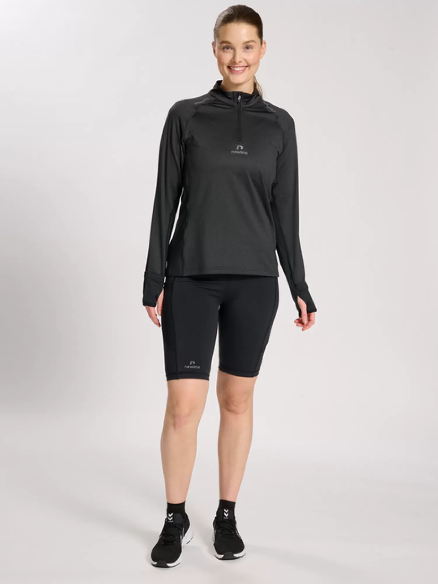 Hummel Jerseys<nwlMESA 1/2 ZIP L/S WOMAN